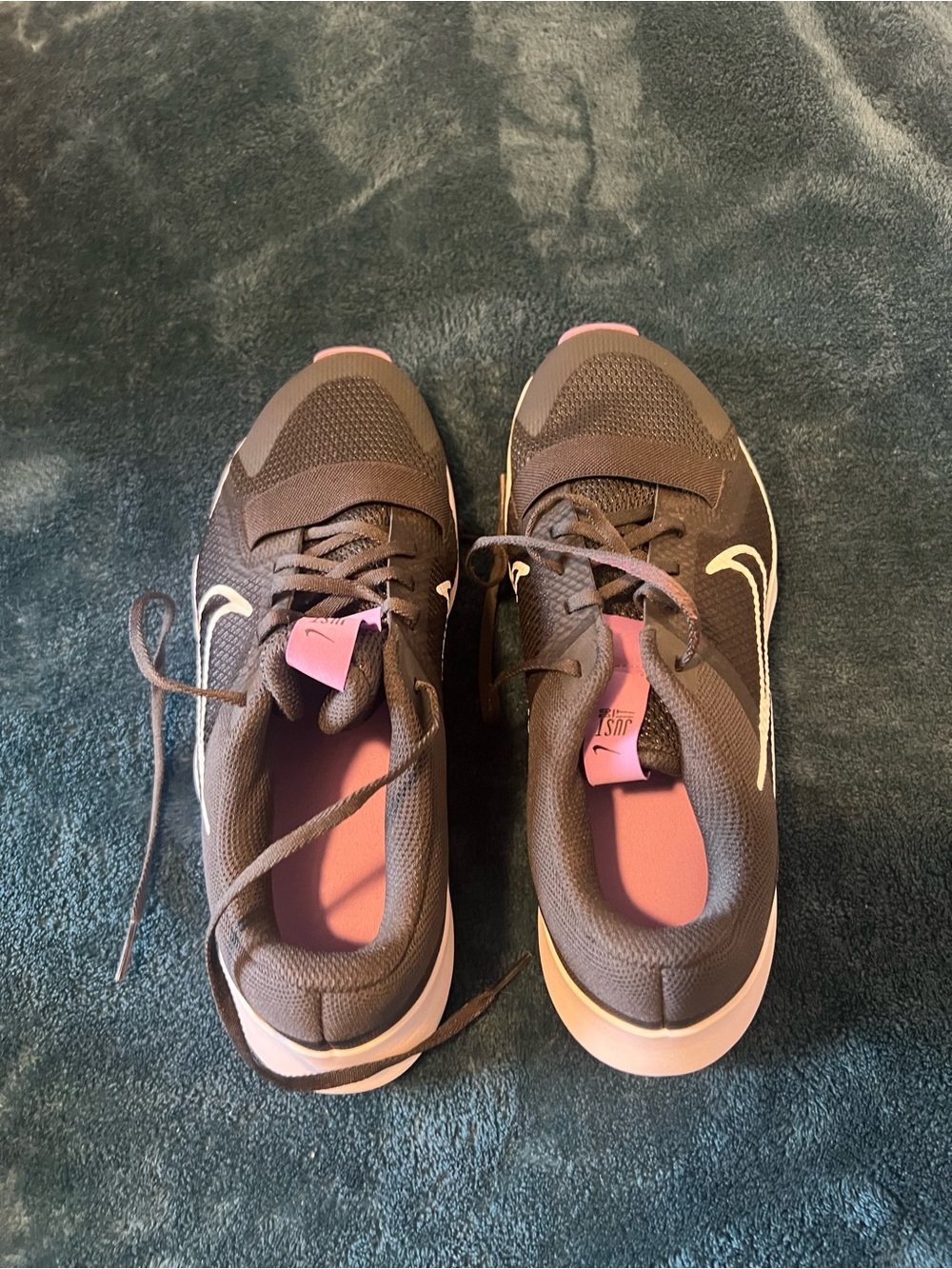 Nike Black and Pink Women's Athletic Sneakers